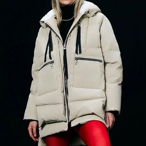 Orolay 092 Universe Women's Thickened Down Jacket Size L in Beige